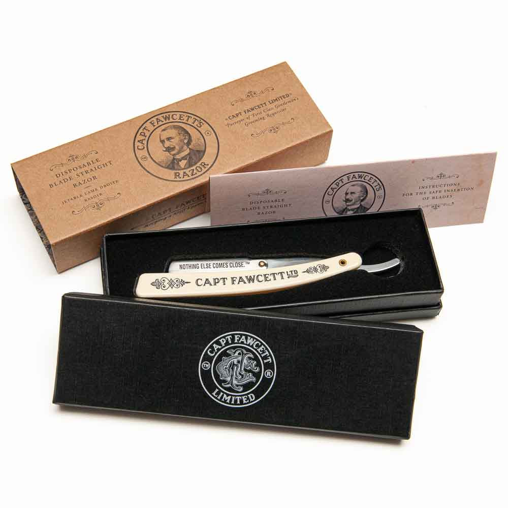 Captain Fawcett’s Disposable Blade Straight Razor