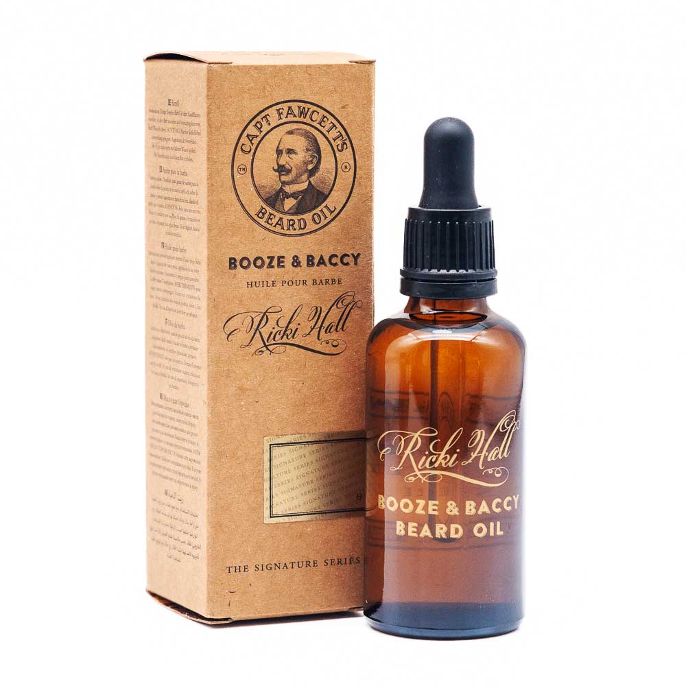 Captain Fawcett’s Ricki Hall Booze & Baccy Beard Oil 50ml