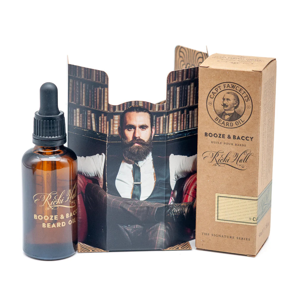 Captain Fawcett’s Ricki Hall Booze & Baccy Beard Oil 50ml