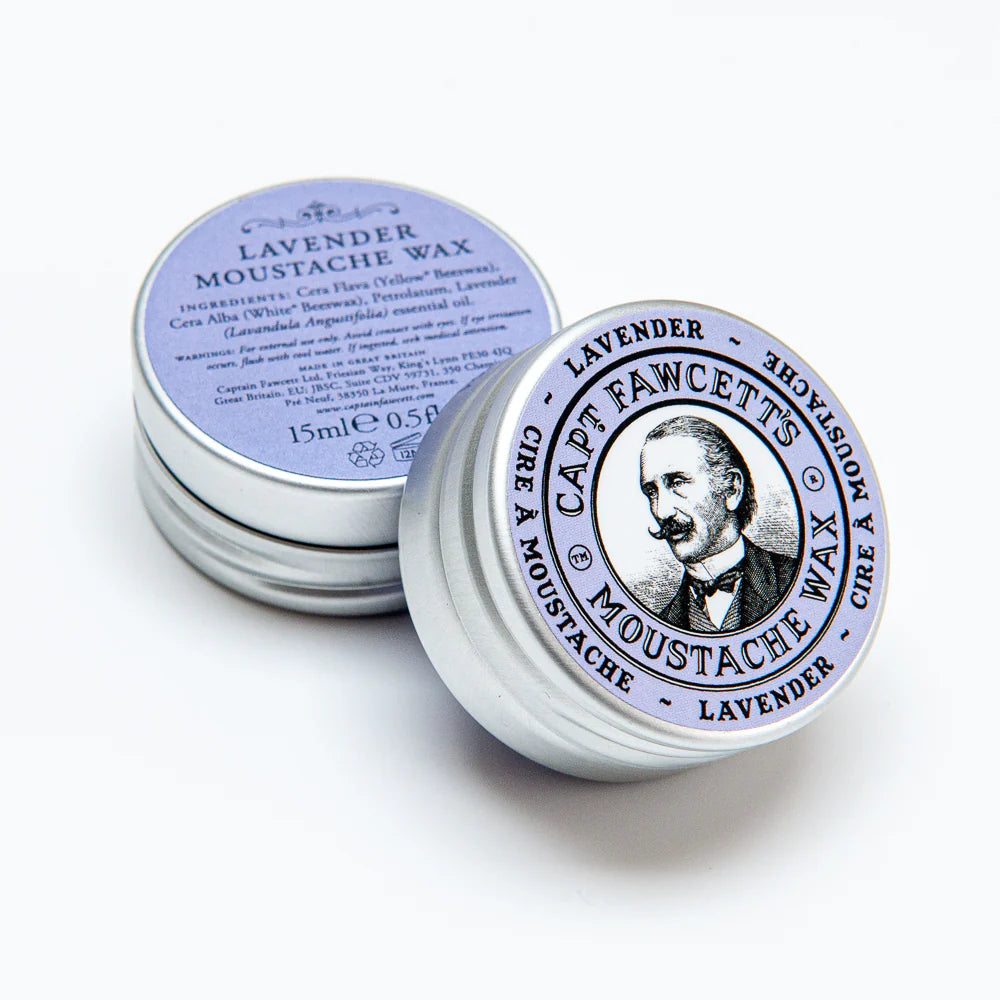 Captain Fawcett’s Moustache Wax Lavender 15ml